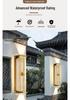Luxury Chinese Style Solar Waterproof Wall Lamp: Up & Down Outdoor Light for Garden, Balcony, or Villa.