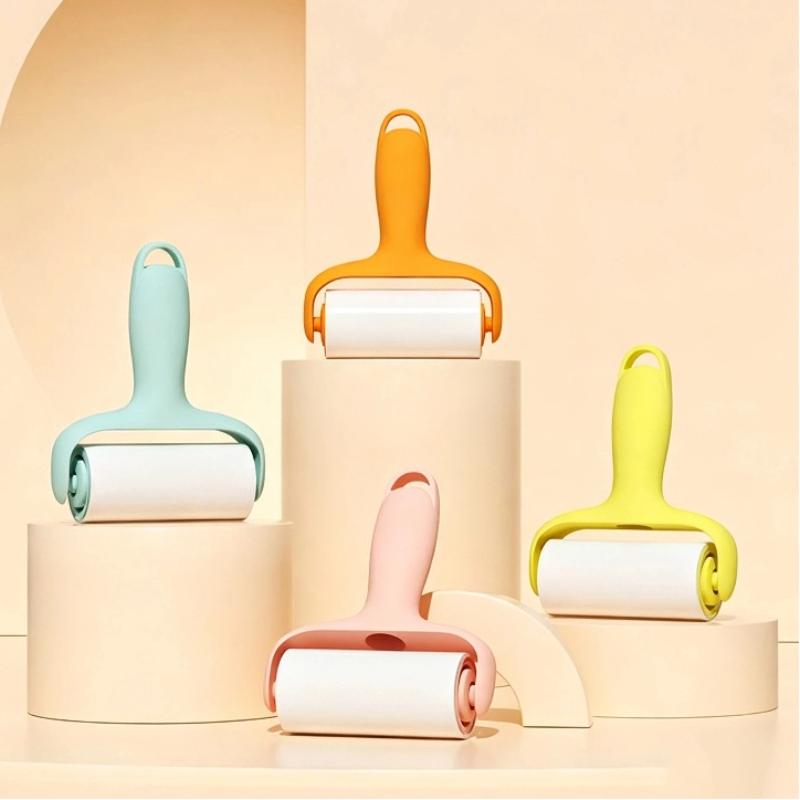 1 Set Steel Plate Transfer Stamp Cleaner Lint Roller Lint Remover Nail Salon Tools Replacement Paper With Tear-Off Design