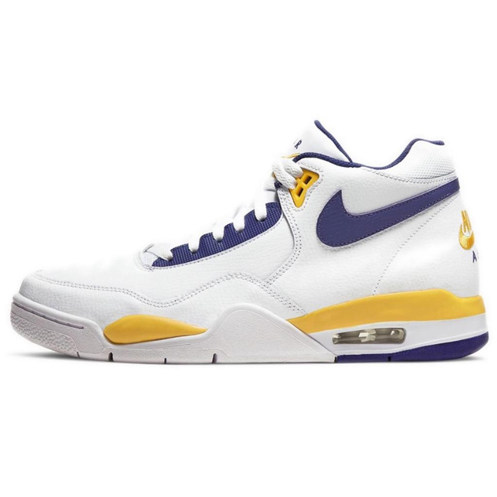 Nike Flight Legacy Abrasion Resistant Mid Top Vintage Basketball Shoes Men's Gray BQ4212-102(TeamF-)