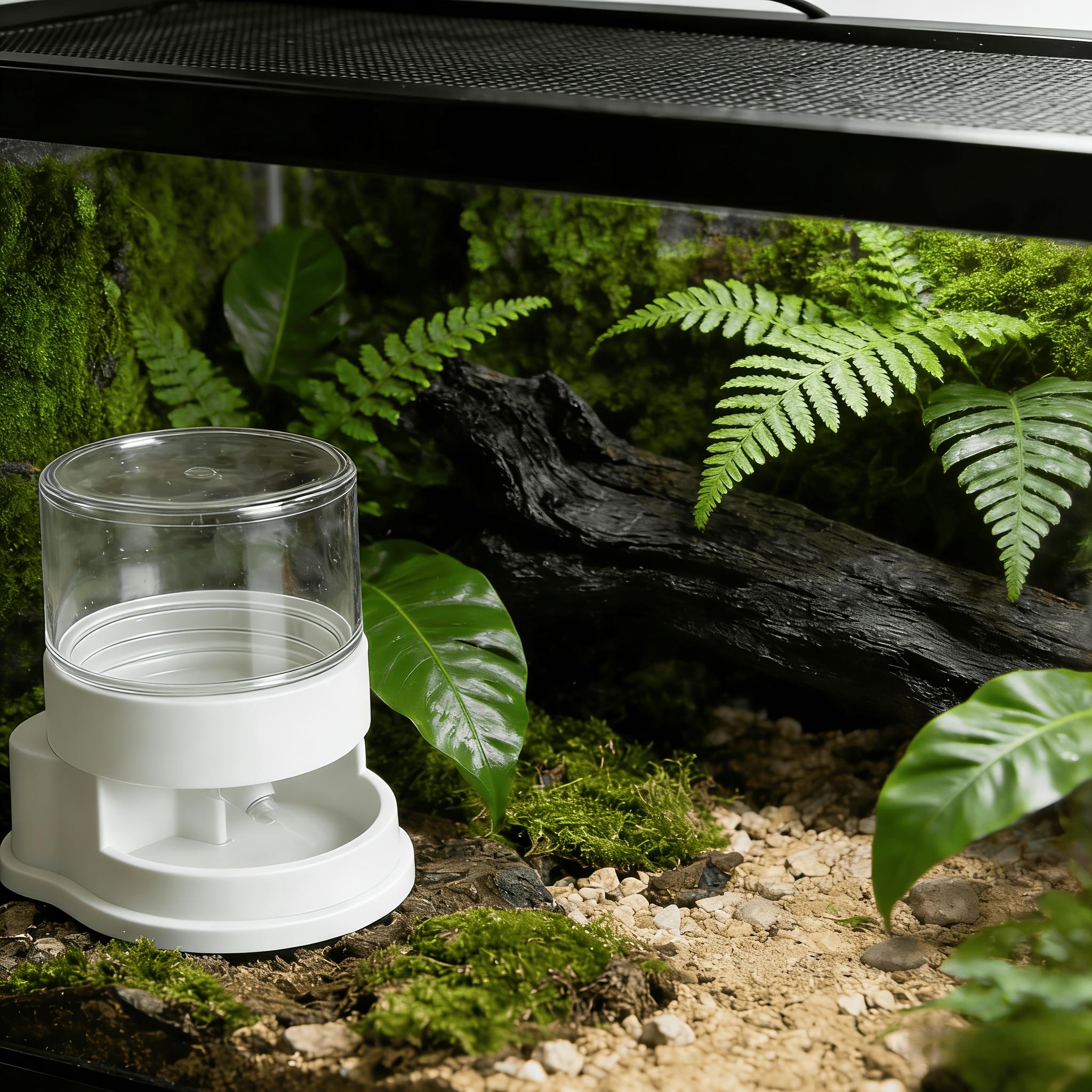 

1PCS 6-way rotating automatic drinking fountain for reptiles and small animals, universal drinking basin for amphibians 1PCS белый