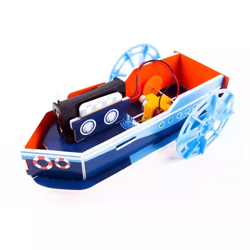 DIY Electric Paddlewheel Boat Kit for Students – Hands-On Educational Model