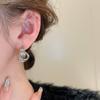 Fashion Metal Twisted Knotted Stud Earrings For Woman Exaggerated Gold Silver Color Geometric Statement Earrings Jewelry