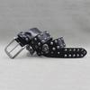 Personalized Punk Rivets and Spikes Belt Skeleton Cowhide Men and Women Skull Neutral Hip-hop Belt
