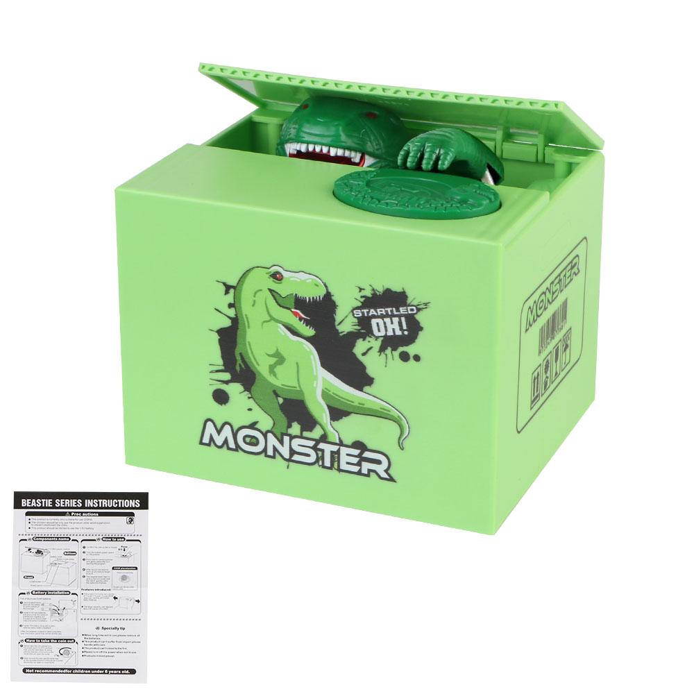 Kids Gift Electronic Money Saving Box Automated Coin Bank Action Figure Toys with Music Coin Piggy Bank Stealing Money Box