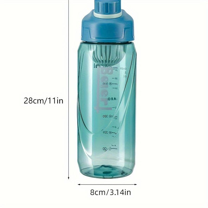 1pc Durable 1 Liter Sports Bottle, Shatterproof & Easy Clean Wide Mouth, for Running Camping Fitness, BPA Free Plastic