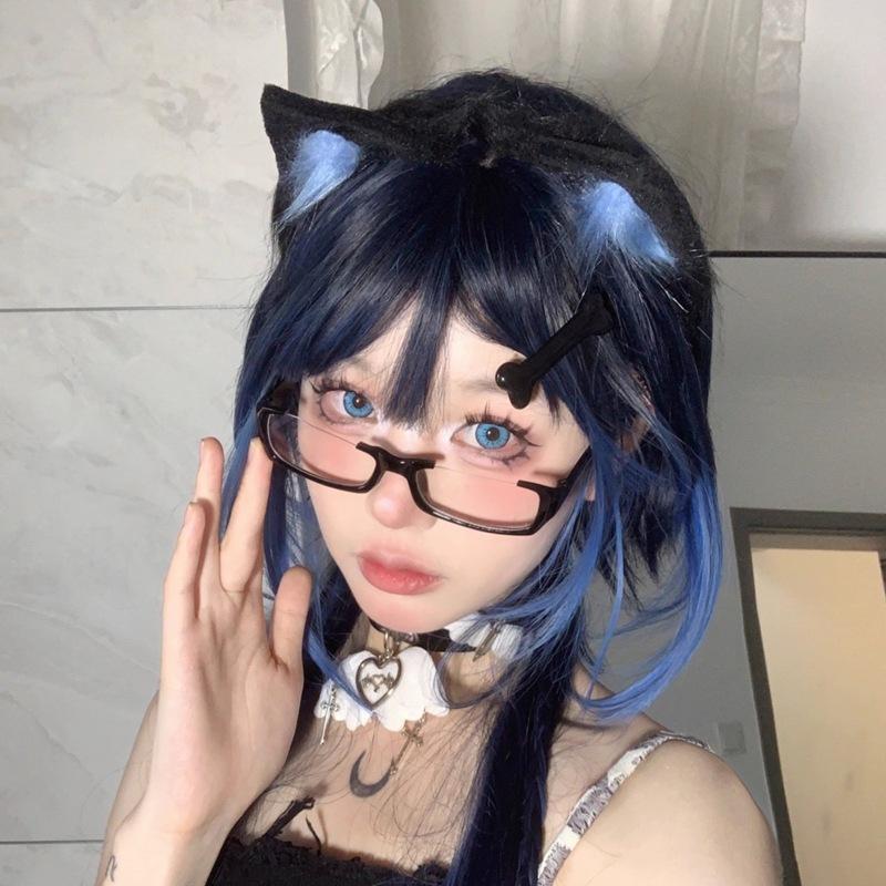 Y2K Crying Tears Half Frame Glasses For Men Women Spice Girl Anime Cosplay Hip Hop Funny Retro Eyeglass Subculture Accessory