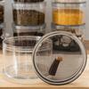 Portable Plastic Spice Storage Box Round Multi-Layer Airtight Jar Space-Saving Reusable Seasoning Storage Container Coffee Beans