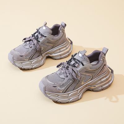 New Dad Shoes for Women Fashionable Thick-soled Sports Single Shoes