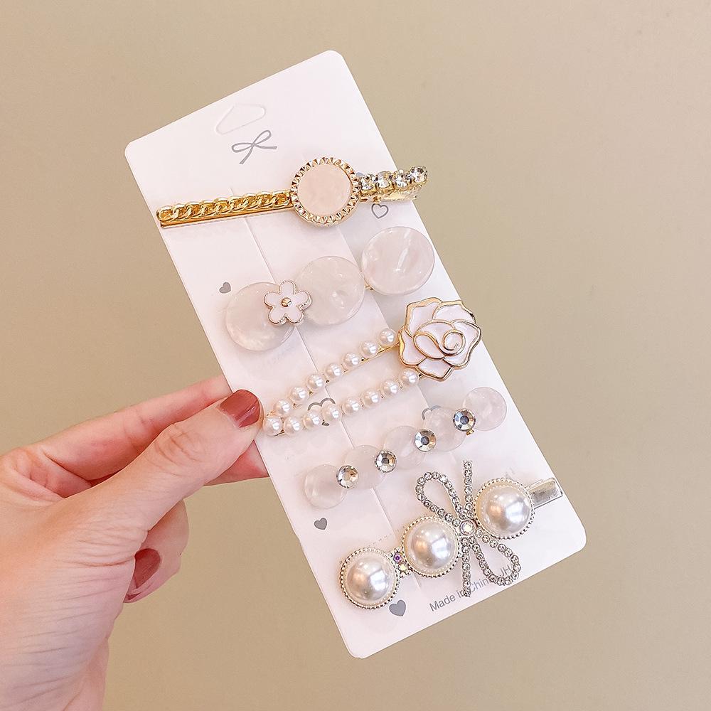 2022 Winter Korean Style Metal Hair Clip for Girls - Trendy Bangs Hairpin and Side Clip Hair Accessories