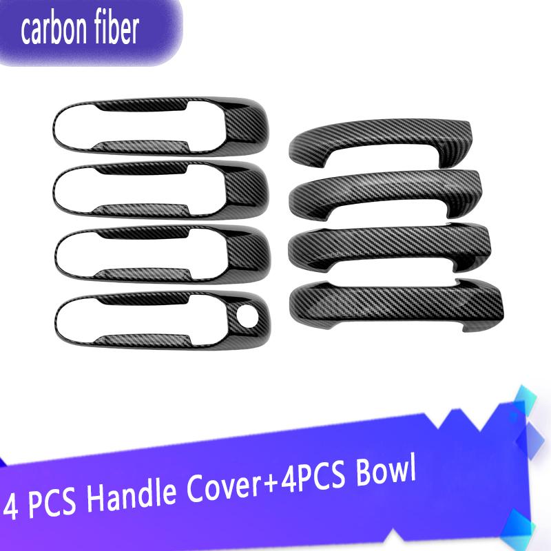 For Jeep Grand Cherokee WK 2006 2007 2008 2009 2010 Car Door Handle Cover Trim Scratch Protector Car Accessories Exterior