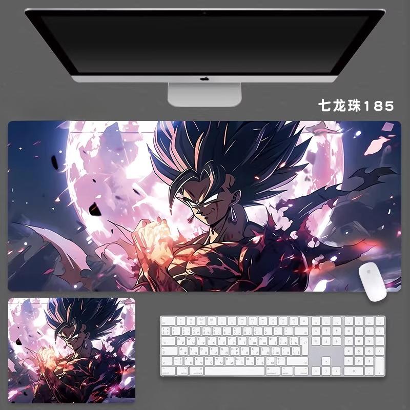 2026 Waterdichte Antislip Hoge Kwaliteit Dragon Ball Bedrukte Leer Muismat Yozed Jongens Animatie 2D E-sports Spel Computer Toetsenbord Student Bureau Mat