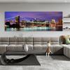 Poster e Stampe di New York City Pittura su Tela Immagini per Pareti Soggiorno Decorazioni per la Casa Moderne Ponte Edificio Fiume Cuadros