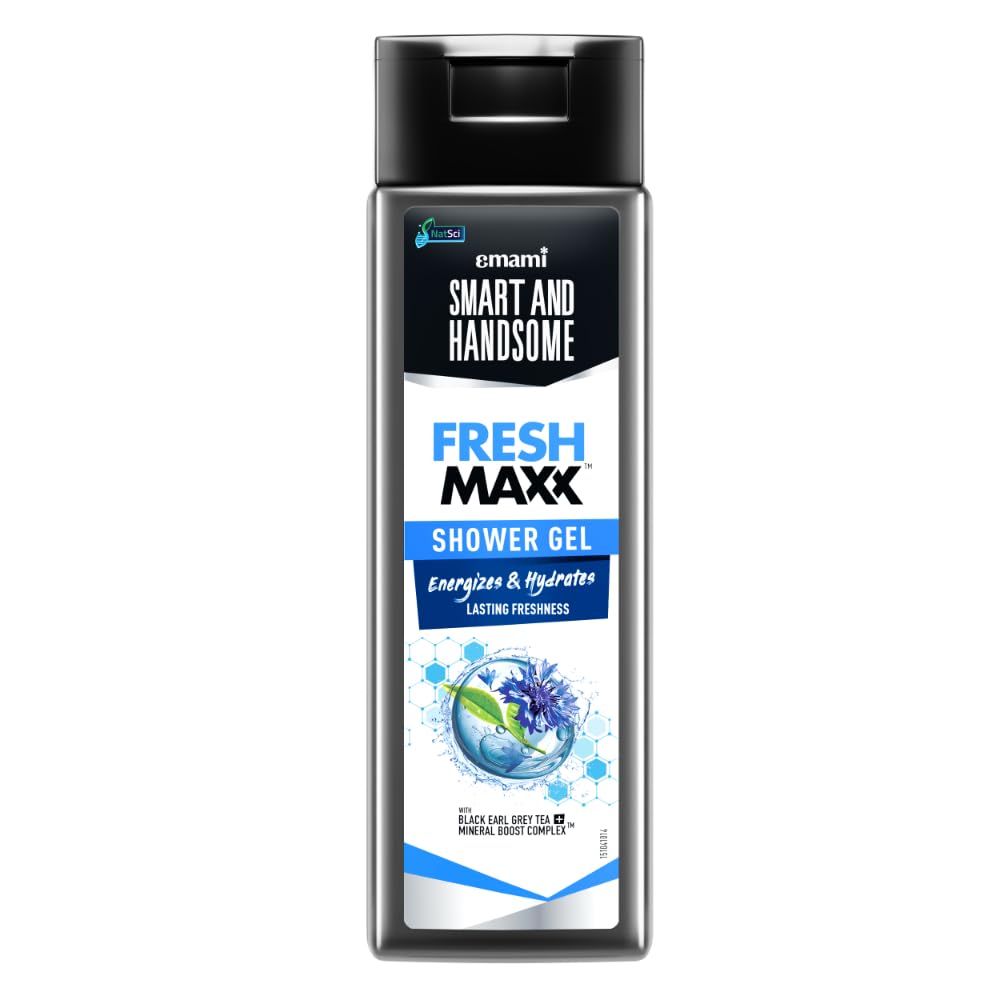 

Smart And Handsome Fresh Maxx™ Shower Gel | Energizes & Hydrates Lasting Freshness | With Black Earl Grey Tea+Mineral Boost Complex™ | 250ml