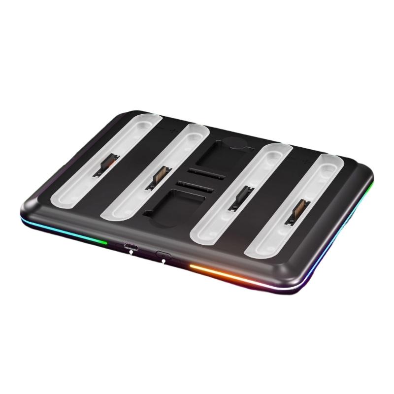 

For Game Controller Charging Dock 4 Port Fast Charging Station for 4 Controller Charging Dock Station with LED Light 1