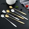 Coffee Spoon Long Handle Fine Texture Stainless Dessert Steel Mixing for Home Milk