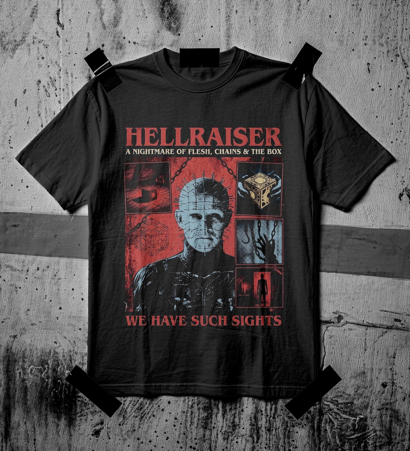 Hellraiser Shirt | Pinhead Horror Graphic Tee | We Have Such Sights | Comfort Colors 1717 | Horror Fan Gift | Lament Configuration Tee S