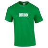DRINK T-Shirt White Green Saint Patrick's Day Cotton Drinking Shirt S-5XL