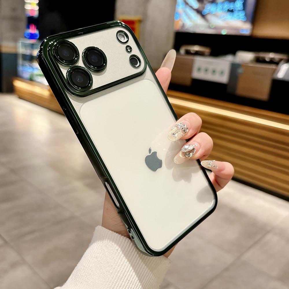 Plating Clear Phone Cases For For Iphone 17 16 1 Pro Max Camera Lens Protection Cover For For Iphone 14 13 Pro Max 17Pro Case