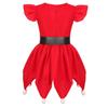 Costume da Elfo per Festa di Natale per Bambini Ragazze Abito Cosplay per Spettacolo