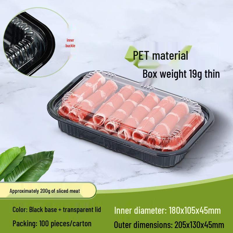 

Одноразовые контейнеры для мяса на вынос Yinmei с крышкой 200g