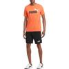 Puma Letter Logo Printed Mid-Rise Sports Shorts Men shorts Black 586709-01