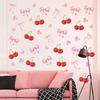 Böhmischer Stil Kirschschleife Selbstklebende Wandaufkleber Mädchenschlafzimmer Rosa Schleife Wandaufkleber Abziehbilder Dekor Kinderzimmer Poster DIY