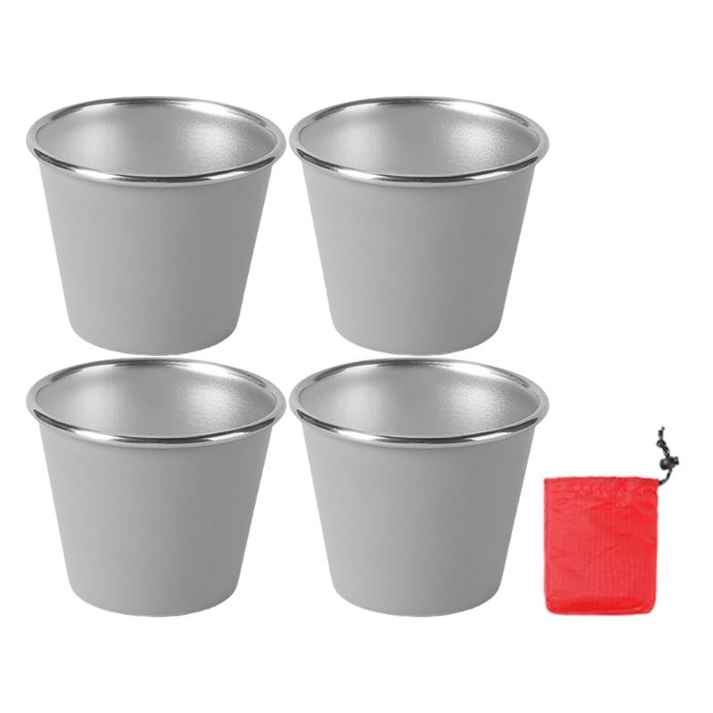 Light weight Pints Cup Suit Stackabled Metal Cup Beer Mugs Small Coffee Portables for Camping and Outdoor Activity