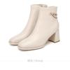 Stivali Donna 2026 Autunno Lusso Eleganti Casual Stivaletti Donna Retro Pelle Scamosciata Tacco Basso Comodi Stivaletti alla Caviglia da Esterno Botas Mujer