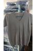Women's V-Neck Knitted T-Shirt: Short-Sleeved, Versatile, Commuting Pullover, Perfect Base Layer, Three-Quarter Sleeves, Light Sweater.