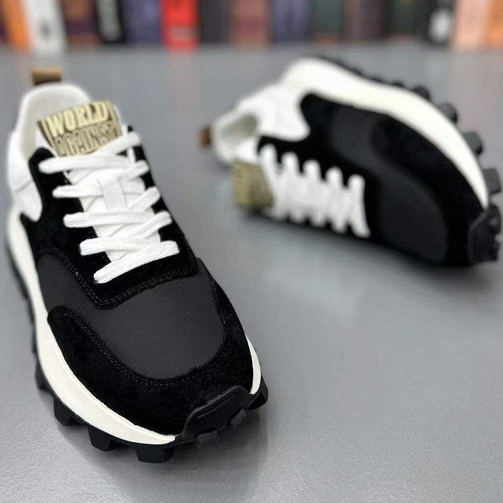 Men's shoes 2025 autumn new fashion versatile trend niche non-slip dad soft-soled youth sports and leisure shoes