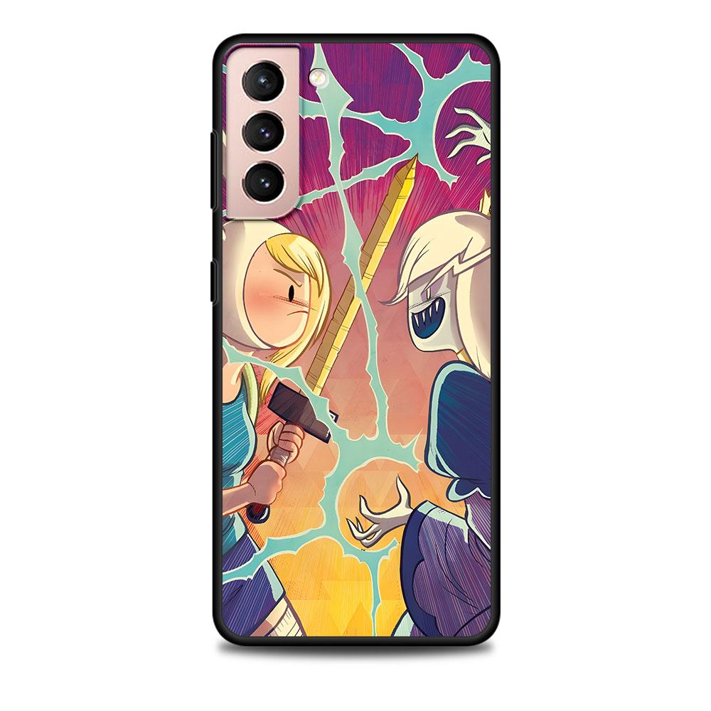 

Fionna Cake Case for Samsung Galaxy S23 S10e S10 S21 FE S22 S9 S24 Ultra S20 Plus Soft Black TPU Phone Cover Bumper Samsung S9