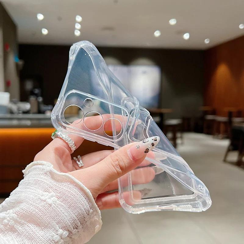 For Samsung Galaxy A73 A53 5G A33 A13 4G A03 A03S A72 A52 A32 A325 Lite A22 A12 A02 S M02 Clear Card Slot Bag Case Soft Cover