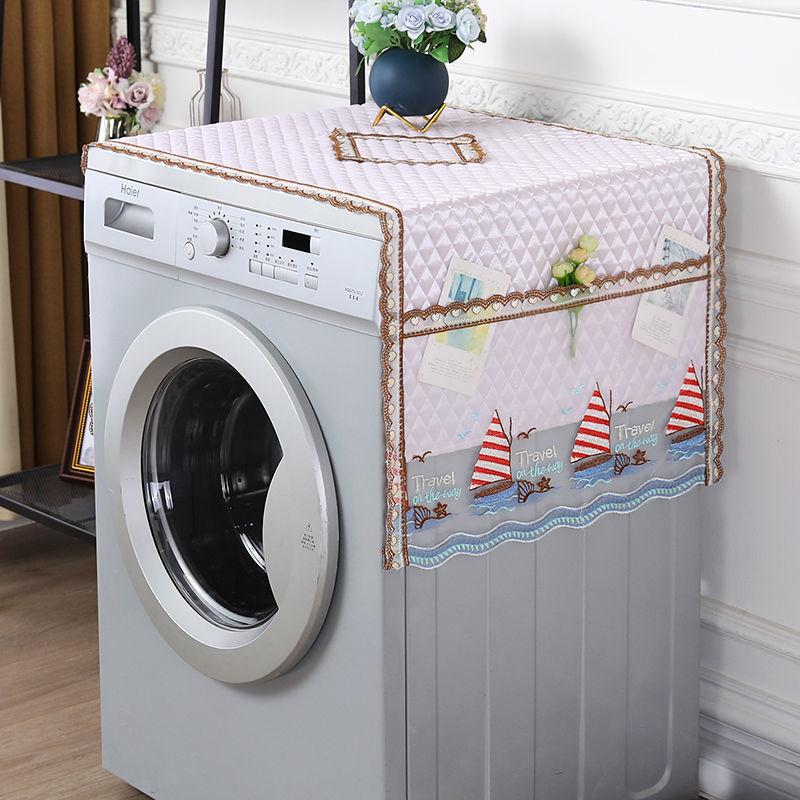 Kühlschrank Staubschutz Tuch Ein- und Doppeltür Kühlschrankabdeckung Haushaltskühlschrank Öl- und Staubschutz