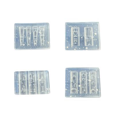 Υψηλής Ποιότητας Σιλικόνης Πλάστης Για 3D Ανάγλυφα Νυχιών DIY Διακόσμηση Βάζο Κεριού Πρότυπο με Ανθινά Σχέδια