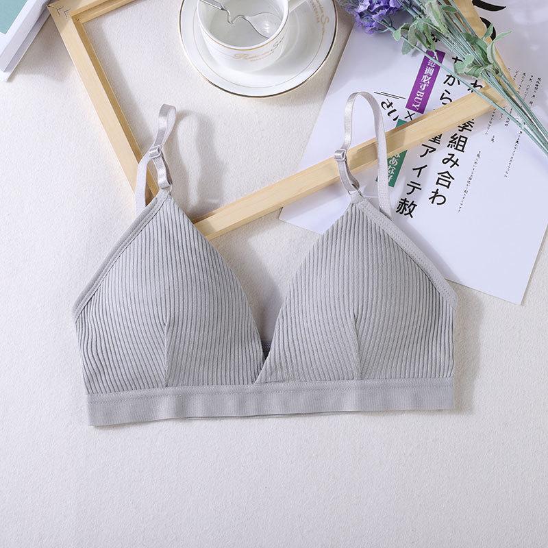 Women's Triangle Cup Summer Wireless Bra - Thin, Light Support Bandeau for All Sizes