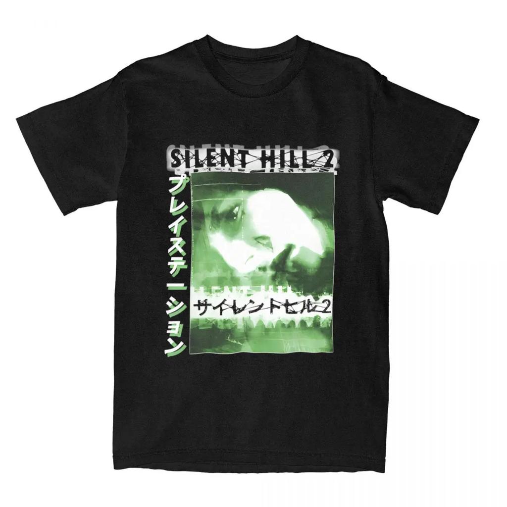 Silent Hill 2 Accessories Shirt Men Women Survival Horror Game Vintage Cotton Printed Tee Shirts