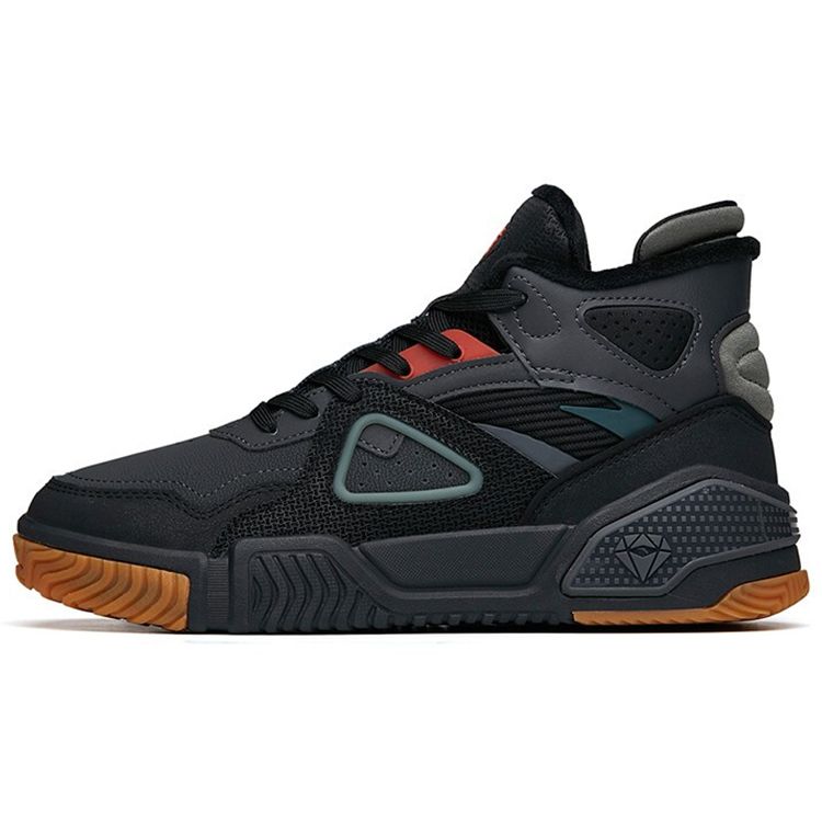 

Anta Lifestyle Series Flame High-Top Skate Shoes Men Sneakers Gray Black 112148088-6 40.5