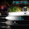 1Pc H4 LED Motorcycle Headlight Bulb 15000Lm BA20D H6 Hi Lo Beam Moto Light 3570 CSP Lens Dual Color White Yellow Scooter Fog Lamp 12V