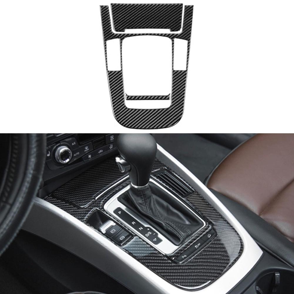 Für A4L A5 2009 2010 2011 2012 2013 2014 2015 2016/Q5 2010 - 2018 Carbon Fiber Center Konsole Getriebe Shift panel Abdeckung Trim