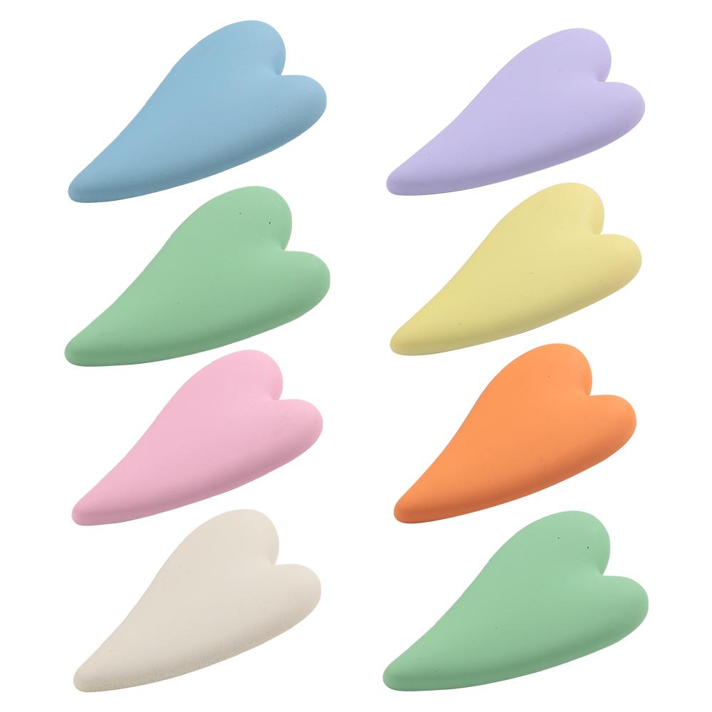 8pcs Heart Acrylic Barrettes Acetate Hair Clips Headdress for Women Cute Macaron Color Hairpins Girls Fashion Accessories Gift