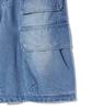 CRITIC Big Cargo Denim Bermuda Pants Light Indigo