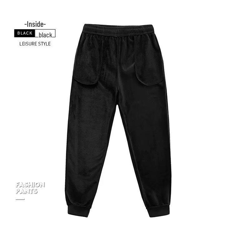 Men's Loose Fit Knitted Drawstring Sweatpants for Autumn & Winter