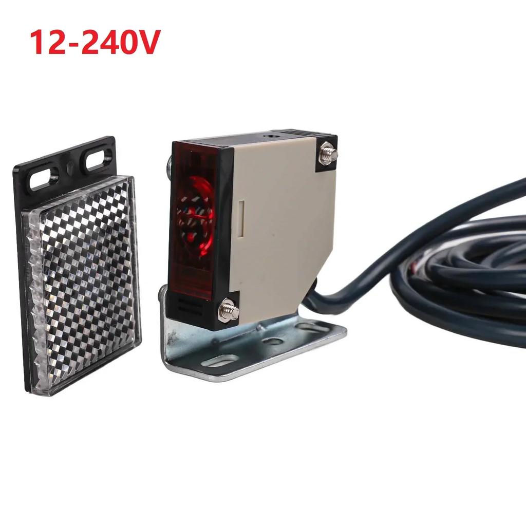 E3JK-R4M1 Reflector Photoelectric Sensor Switch With Mirror Photoelectric Sensor DC12~24V, AC90~250V, 12-240V Switches Sensors
