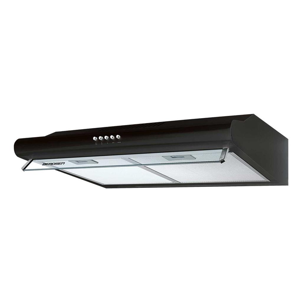 Under-Cabinet Kitchen Hood - 50 Cm Hood Extractor Berdsen Be-10-A Black