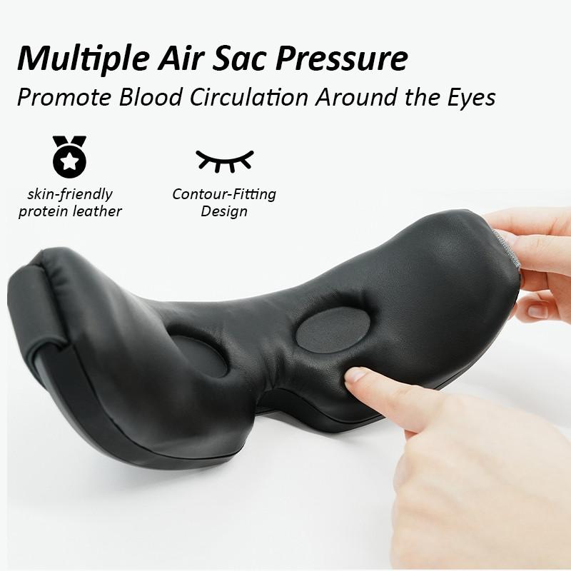 Air Pressure Vibration Light Airbag Heat Hot Compress Eye Mask Relieve Dry Eye Fatigue Massage Device Eye Care Pulse Massager