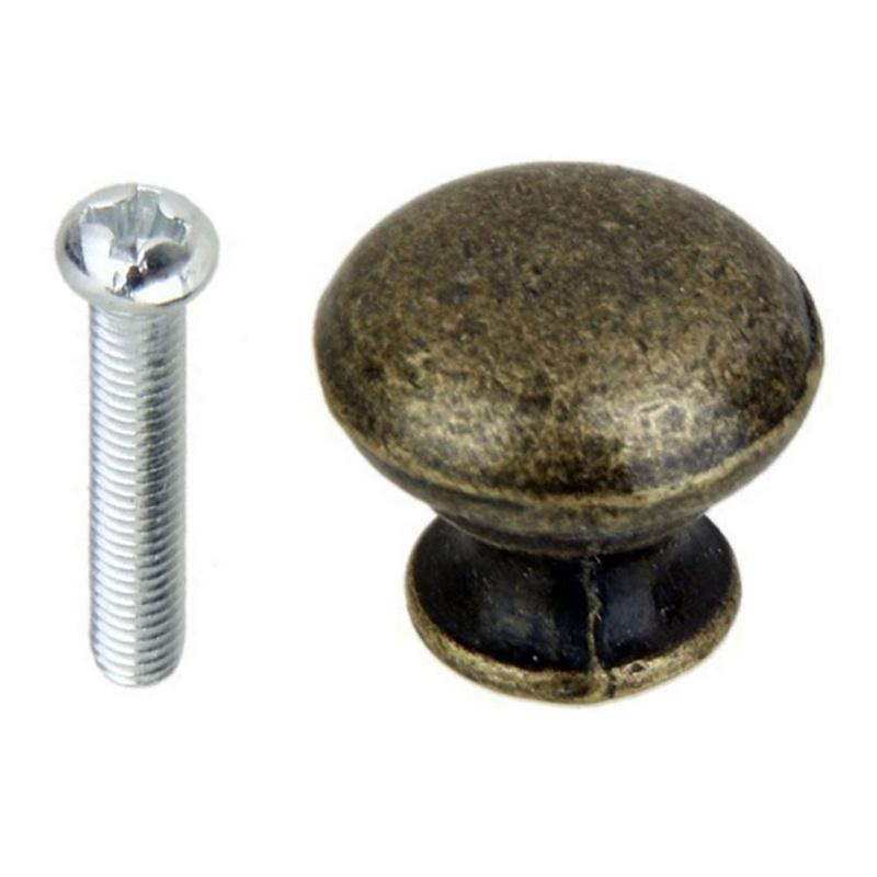 6 Stück Retro Küchenschrank Schrank Türgriff Schubladenknauf Antik Messing