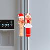 Christmas Door Handle Decoration Cute Cartoon Microwave Refrigerator Handle Cover Keep Warm Protective Cover Home Accessories