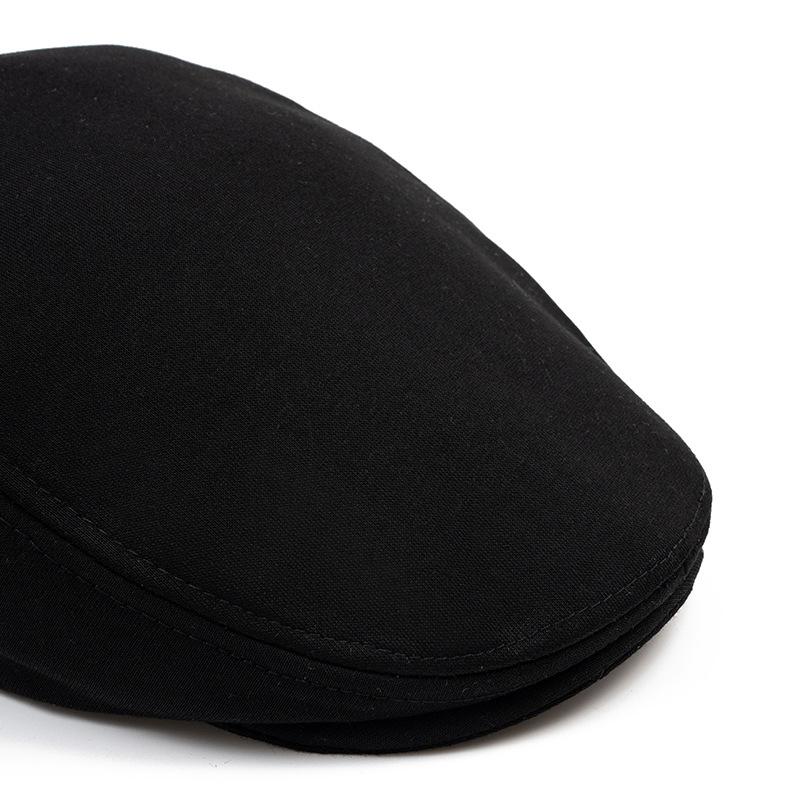 Cotton Big Head Circumference Cap for Men Women Autumn Winter Warm Forward Cap Solid Color Beret British Newsboy Cap