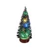 Mini Christmas Cedar Tree With Led Lights Small Pine Table Desk Xmas Home Decor