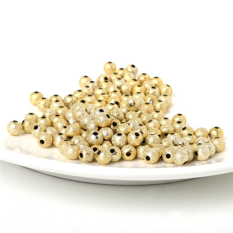 

Бусины для изготовления ювелирных украшений 6mm 250pcs gold
